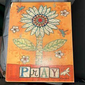 “Pray” wall art